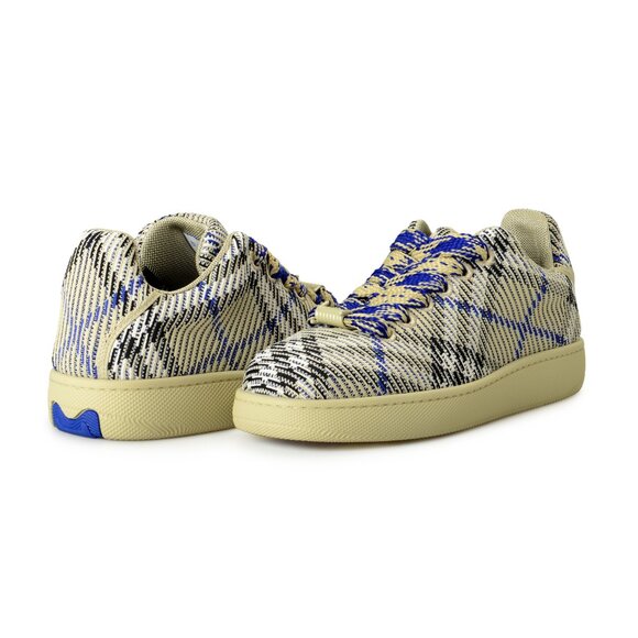 Burberry Men's "Box Knit" Canvas IP Check Low Top Sneakers Shoes US 9 IT 42 - Picture 8 of 8